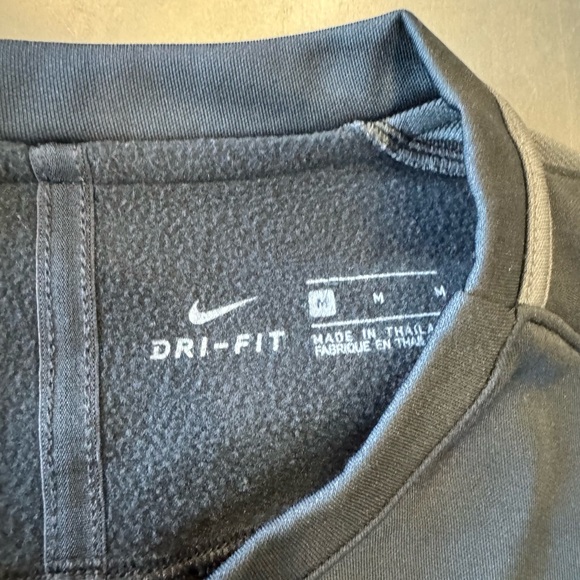 EUC Men's Nike Pullover Sweatshirt Black Size Medium - Picture 3 of 3